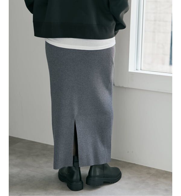 Spick and Span「《WEB限定 / 追加予約》ラメリブニットタイトスカート」|スカート|