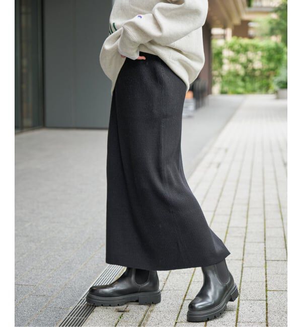 Spick and Span「《WEB限定 / 追加予約》ラメリブニットタイトスカート」|スカート|
