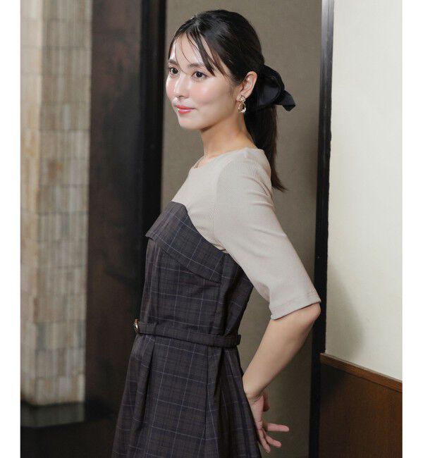 ANY SIS「【WEB限定】スクエアサテン シュシュ」|ヘアゴム・シュシュ|