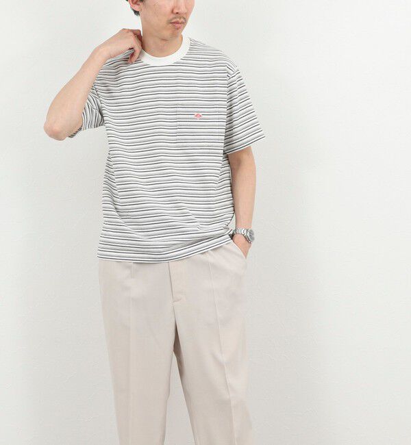 NOLLEY'S goodman「【DANTON/ダントン】POCKET T-SHIRT STRIPE 26SS（DT-C0198 TCB STRIPE）」|Tシャツ・カットソー|