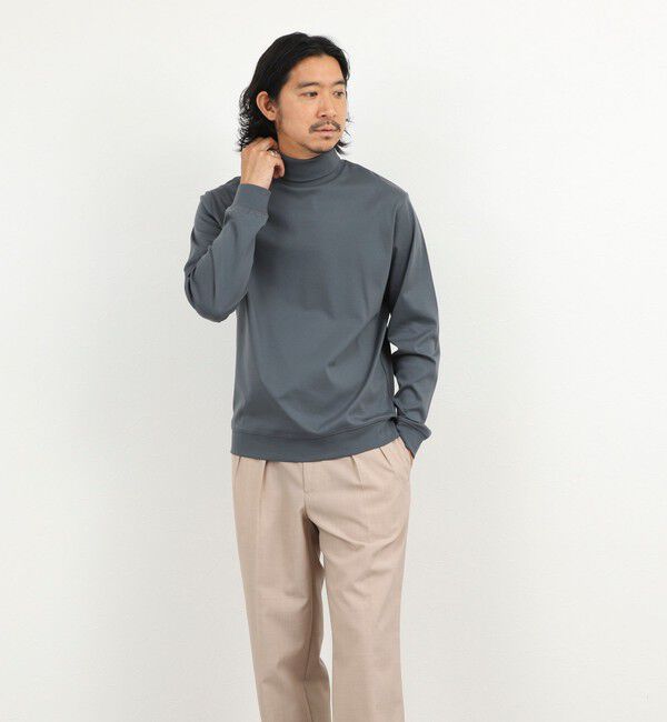 NOLLEY'S goodman「《ビジカジ対応》シルケットスムース タートルネック ドレスロンT 26AW」|Tシャツ・カットソー|