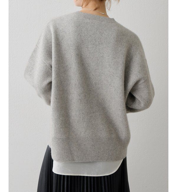 Drawing Numbers「【Drawing Numbers】プレーンジャガードニットトレーナー」|ニット・セーター|