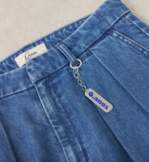  「Q.anosチャームタックデニムパンツ」|デニム|