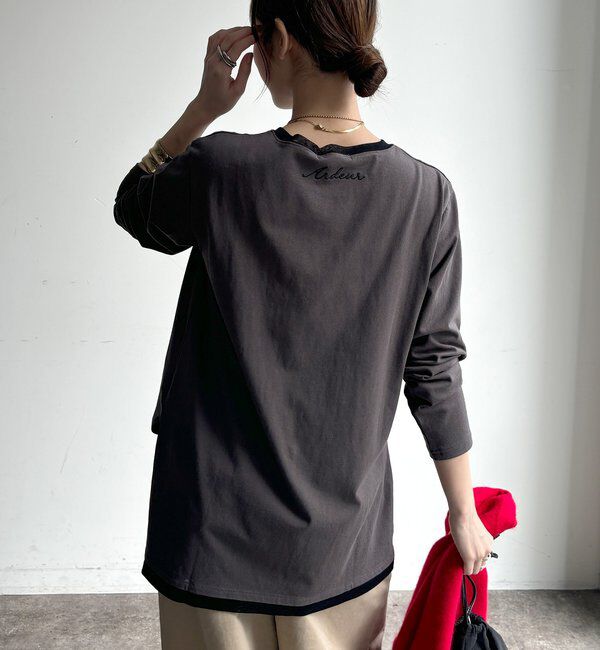  「【WEB限定】 AビジューロンTEE」|Tシャツ・カットソー|