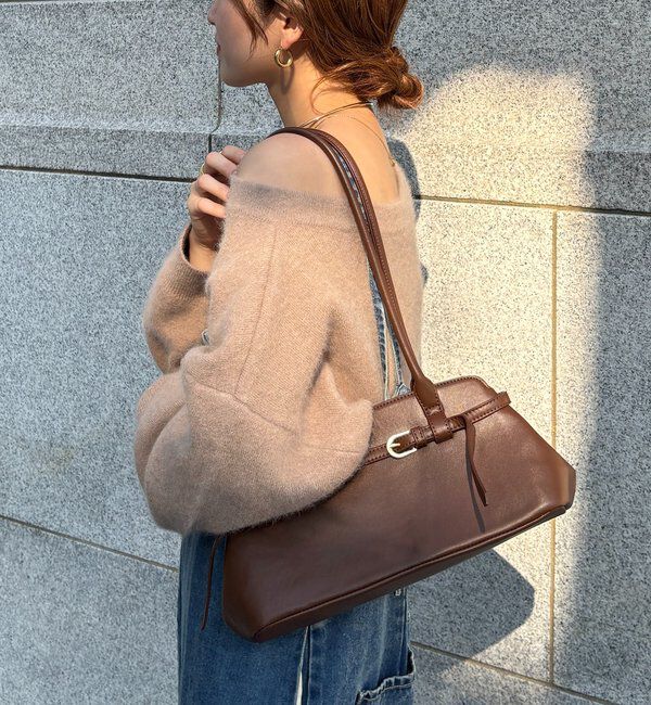  「【REI企画】バックルロングショルダーバッグ」|トートバッグ|