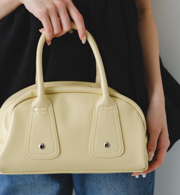  「【500ml ペットボトル収納可】フラップカラーボストンBAG」|トートバッグ|