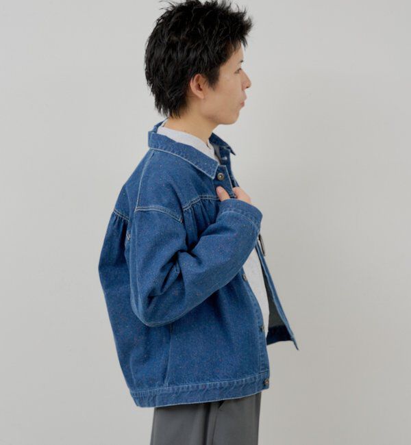  「【WHIMSIC】ネップデニムワークジャケット」|デニムジャケット|