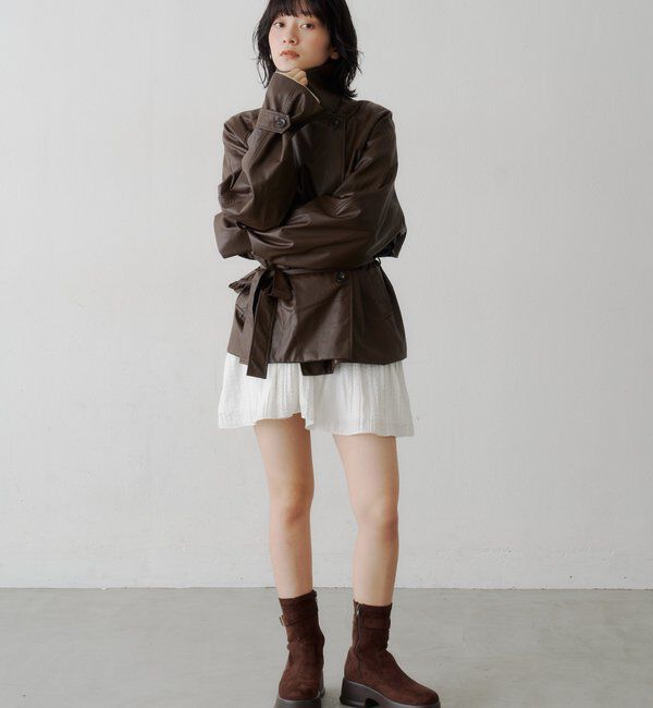  「レザーベルテッドジャケット」|その他|