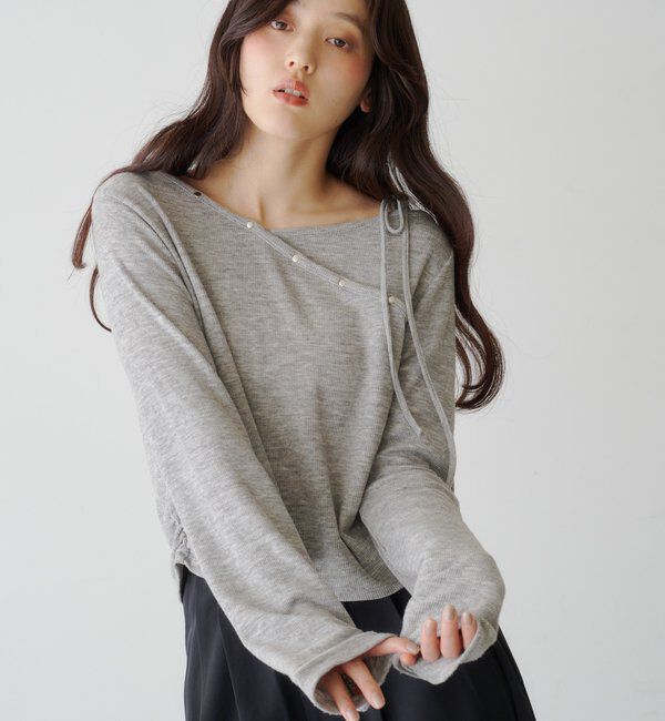  「スタッズデザイントップス」|Tシャツ・カットソー|