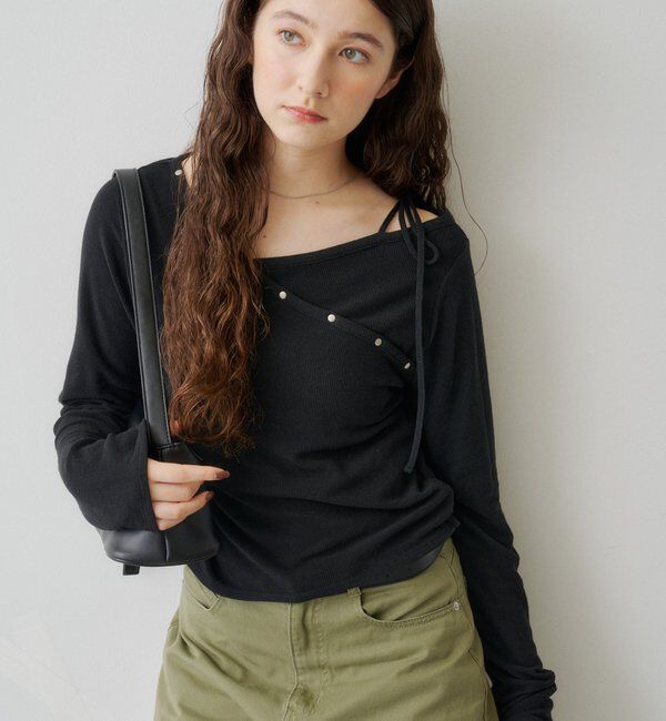  「スタッズデザイントップス」|Tシャツ・カットソー|