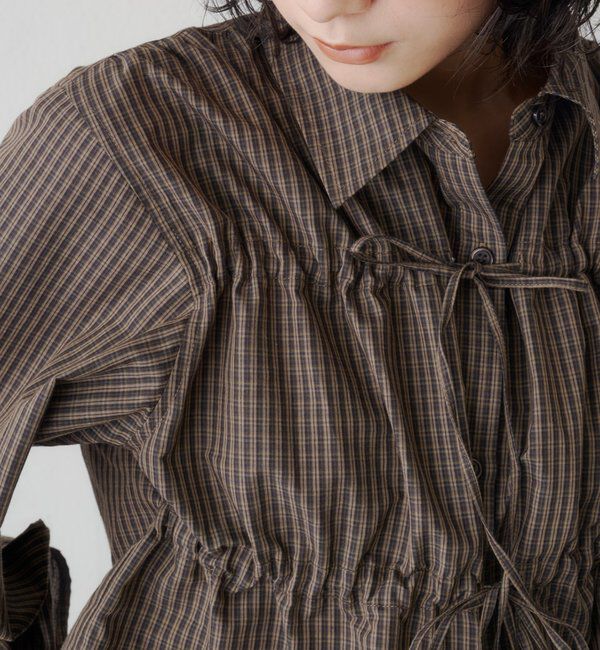  「【WEB限定】フロントリボンシャツ」|シャツ・ブラウス|