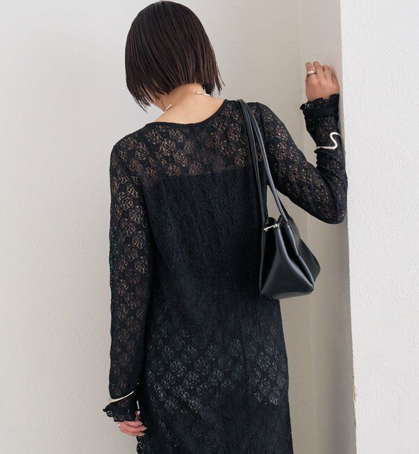  「カットレース切替ワンピース」|ワンピース|