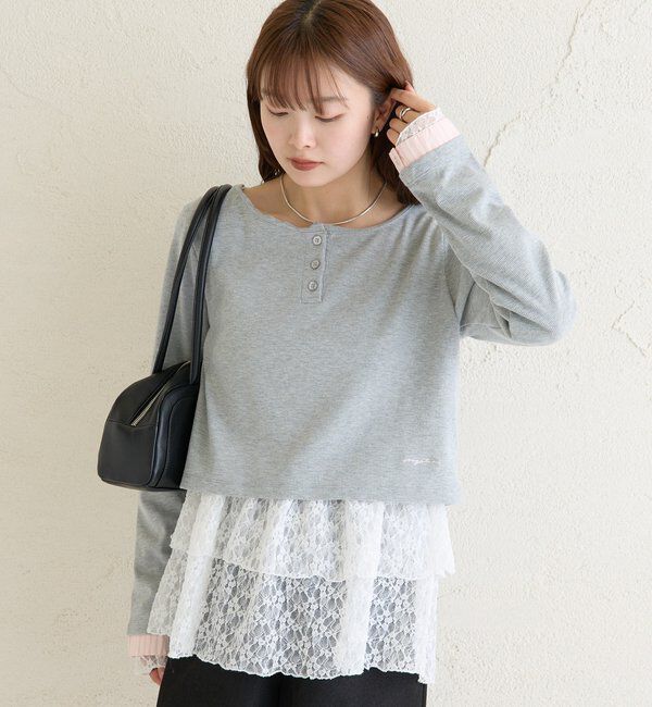  「ヘンリーネックチビロンT」|Tシャツ・カットソー|