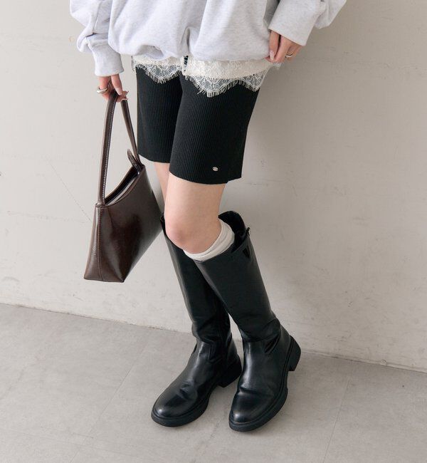  「リブニットバイカーパンツ」|その他|