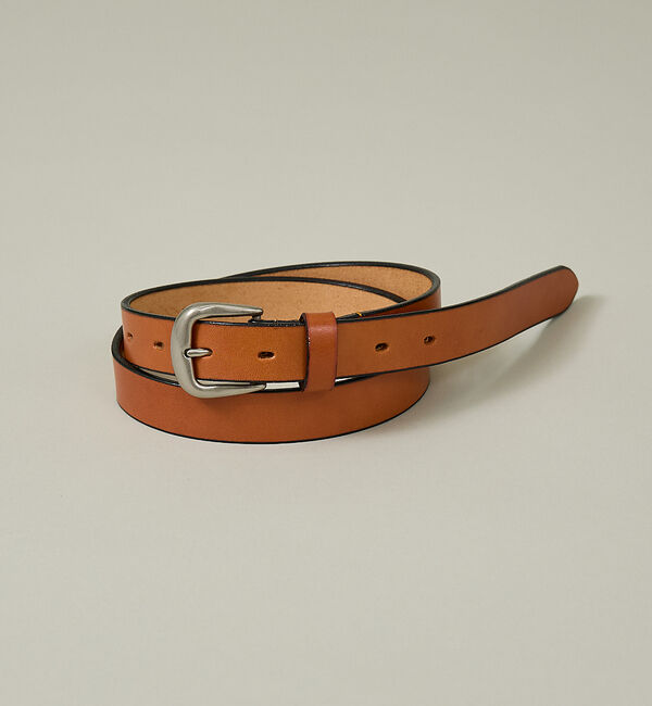 ABAHOUSE「Genuine Aniline Leather Belt / ジェニュイン アニ」|ベルト|キャメル