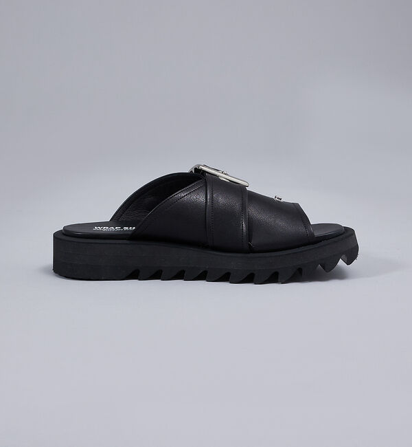 alfredoBANNISTER「【WRAP SHOES】ライダースバックル ボリュームソール スライドサンダル」|サンダル|
