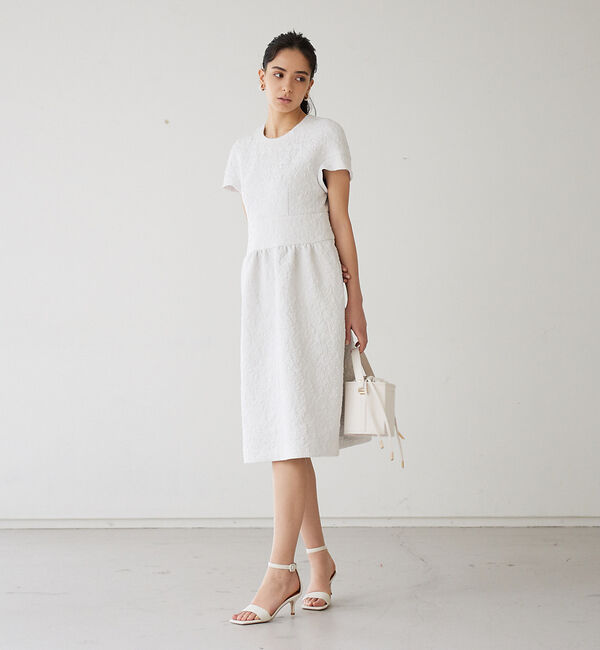 Rouge vif「【BELLE ROBE】ふくれジャガードワンピース」|ワンピース|