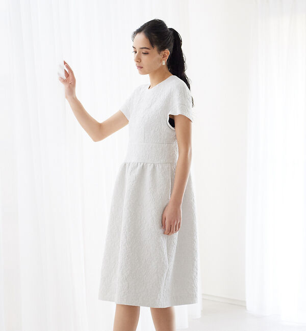 Rouge vif「【BELLE ROBE】ふくれジャガードワンピース」|ワンピース|