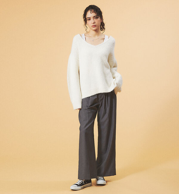 Rouge vif「【一部店舗限定】ブークレーVネックニット」|ニット・セーター|