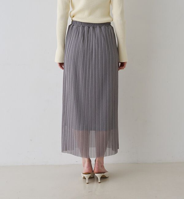 Rouge vif「【一部店舗限定】ラメシアープリーツスカート」|スカート|