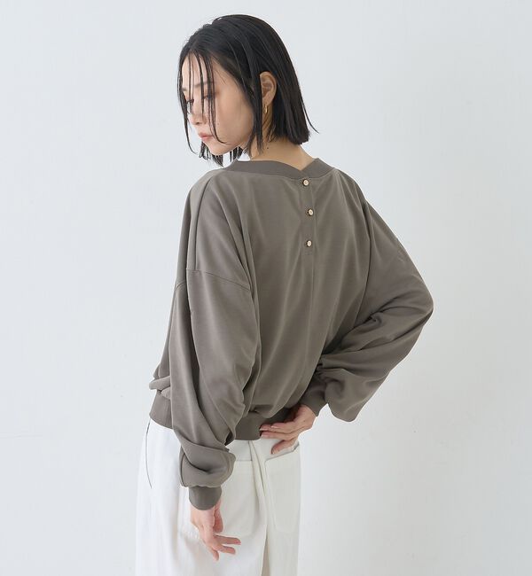 Rouge vif「ポリスパンパフスリーブイージーカットプルオーバー/吸水速乾」|Tシャツ・カットソー|