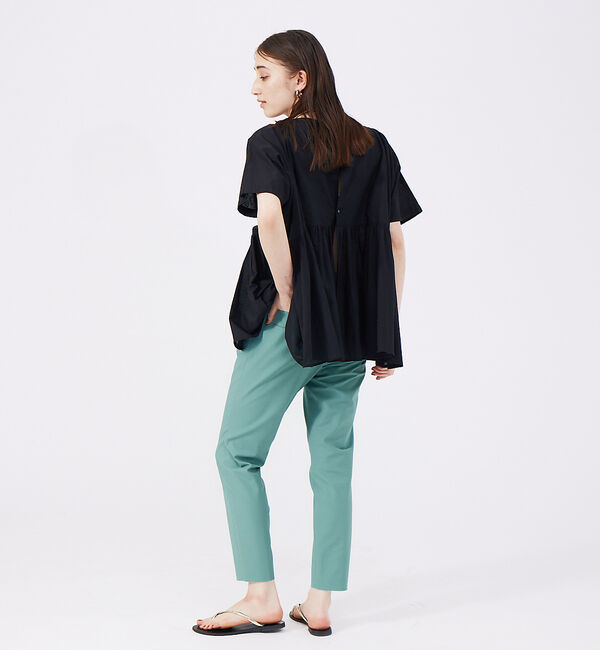 qualite「コットンリネン2WAYストレッチタックパンツ」|その他|