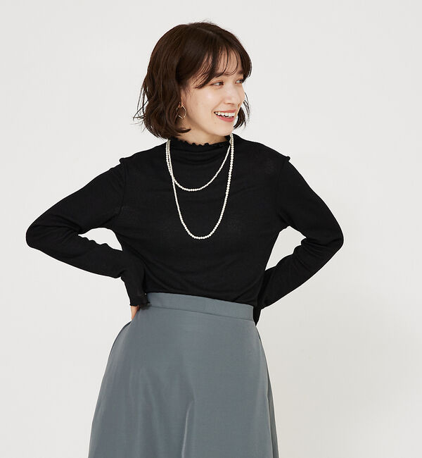 abahouse mavie「メロウハイネックプルオーバー」|Tシャツ・カットソー|
