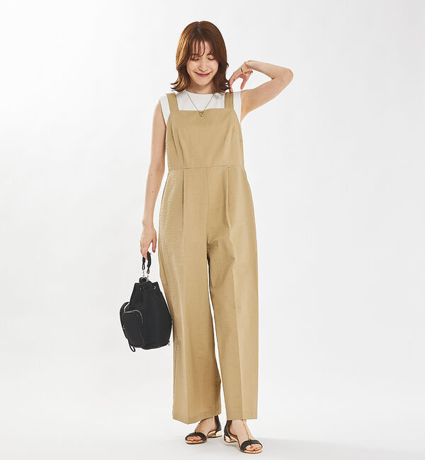 abahouse mavie「【大人のいちまんワンピ】サッカーサロペット」|オールインワン|