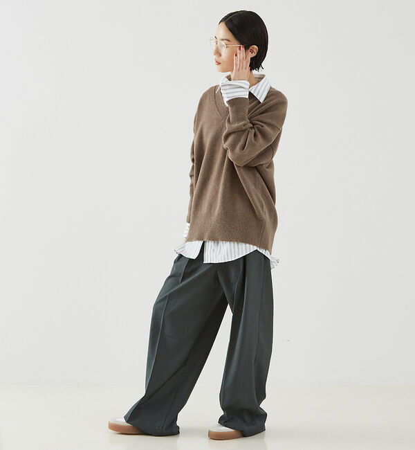 The Store by C' 「【ROHE】Wide Leg Double Pleated Trousers／ワ」|その他|