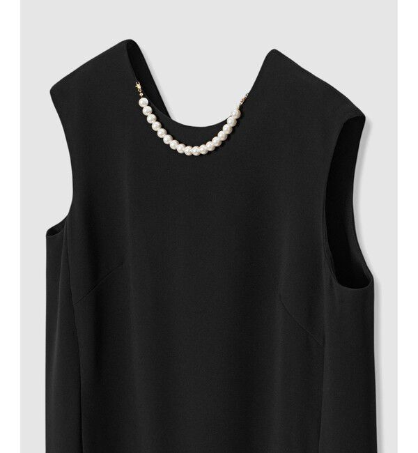 LOULOU WILLOUGHBY「２WAYパールネックレスノースリワンピース」|ワンピース|