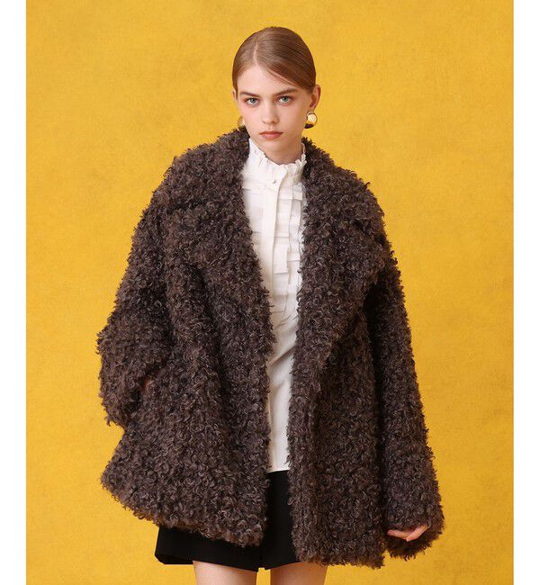 LOULOU WILLOUGHBY「フェイクプードルミドルコート」|その他|