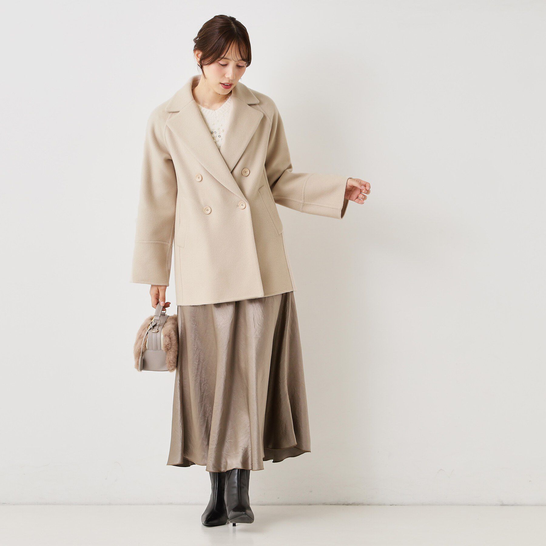 COUP DE CHANCE「【体型カバー】リバーコート」|チェスターコート|