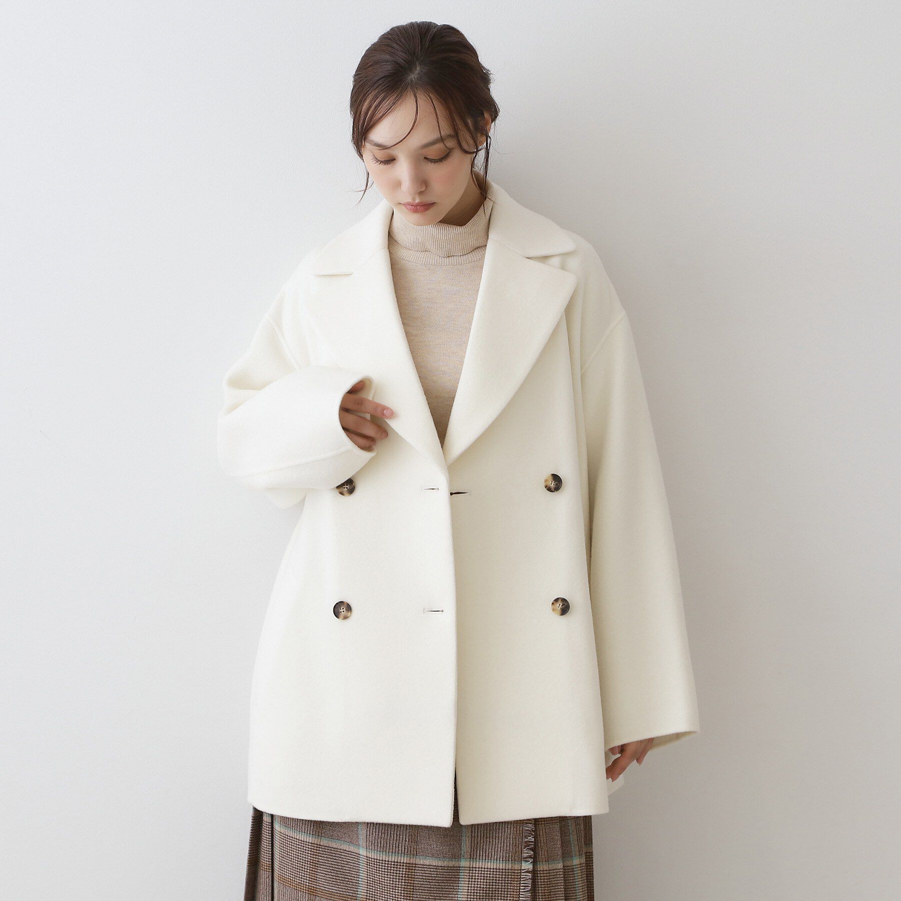 DRESSTERIOR「Super120シャルムウールブレンドミドルコート」|チェスターコート|