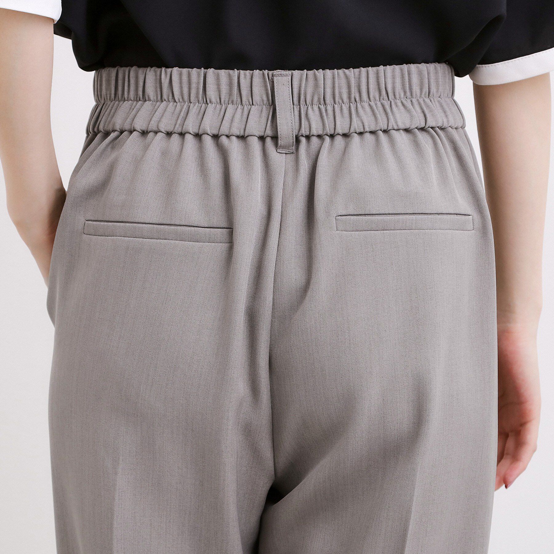 grove「【防しわ/S-3L】美しいシルエットが続く テーパードパンツ」|その他|