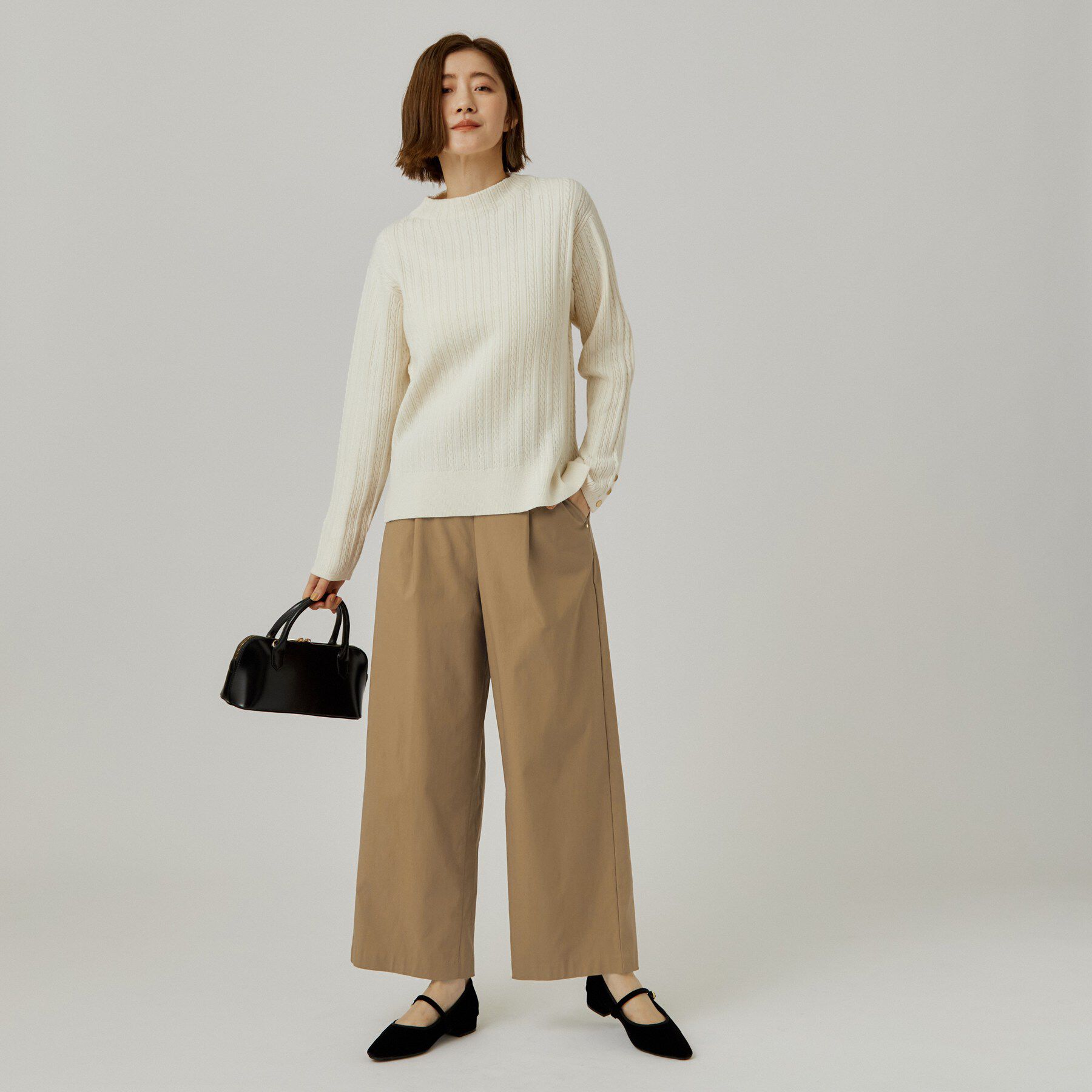 grove「裏起毛ハイパーストレッチワイドパンツ」|その他|