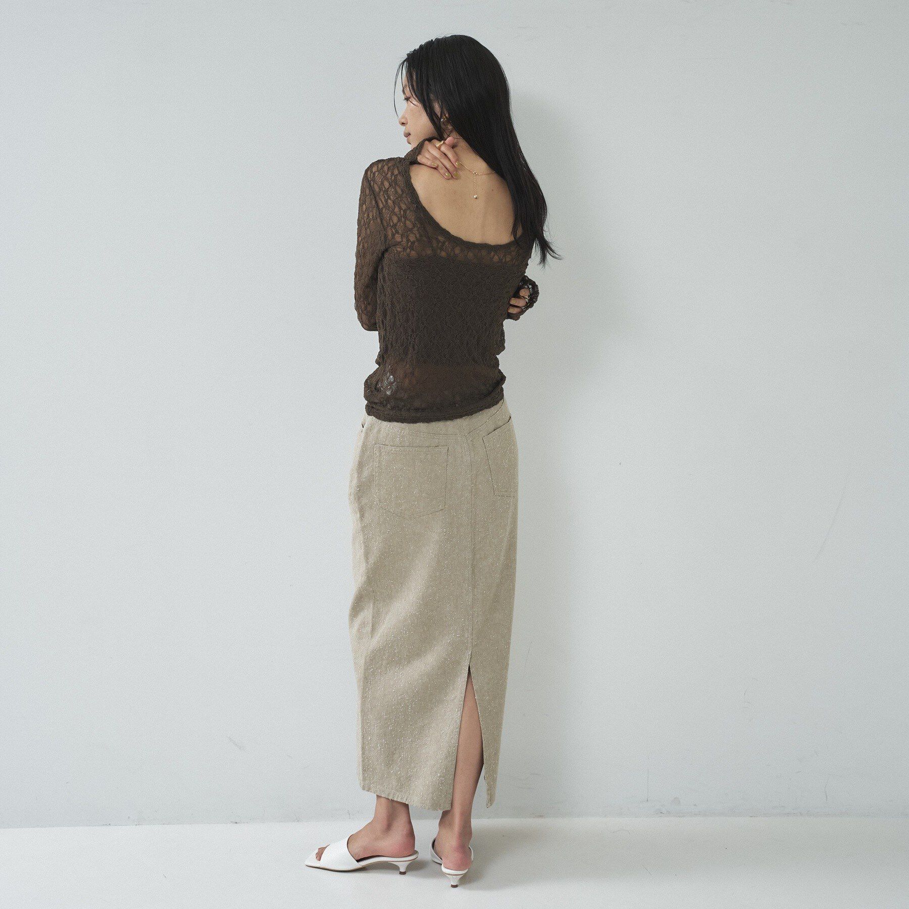 GALLEST「【一部店舗限定】バックオープンレースカットソー」|Tシャツ・カットソー|