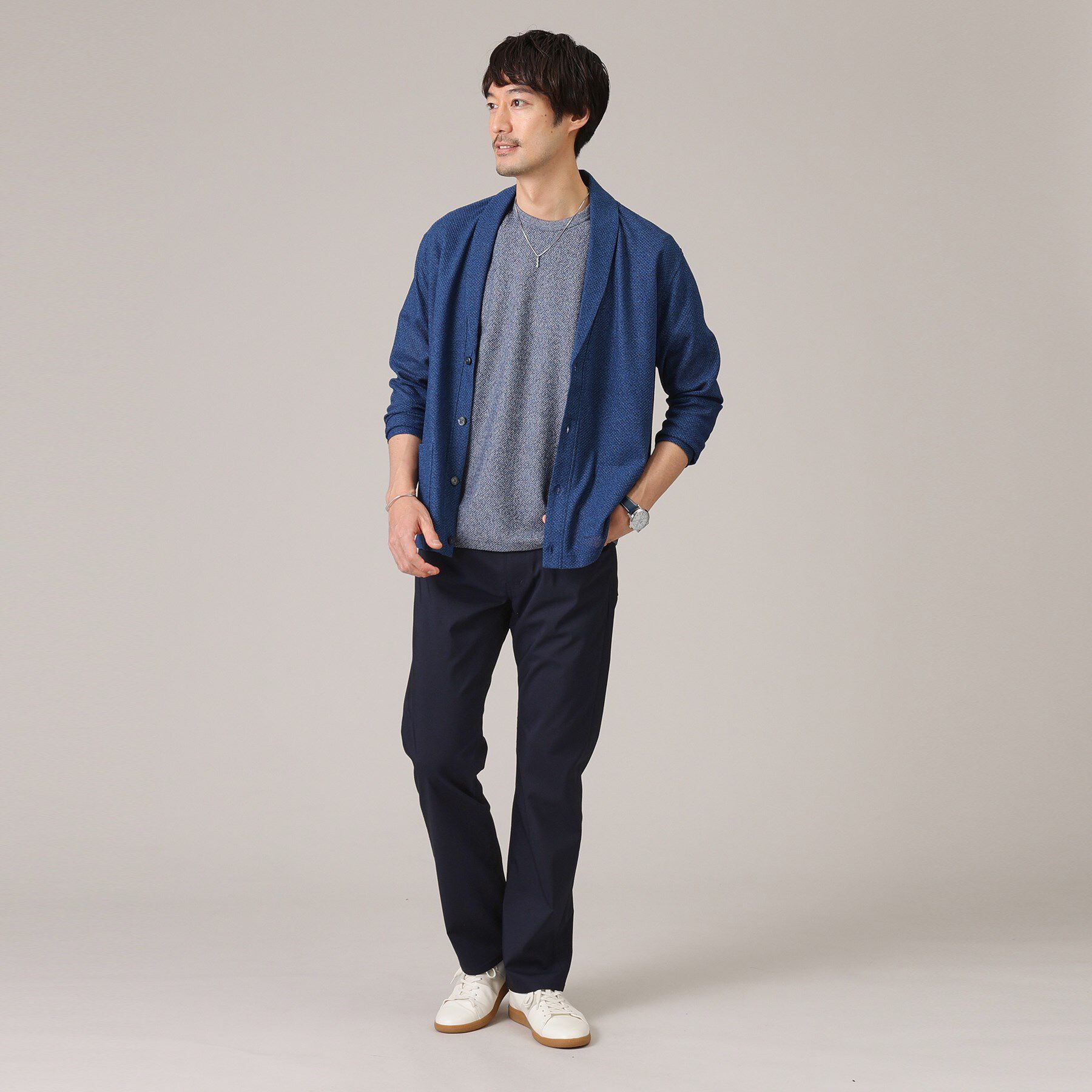 TAKEO KIKUCHI「【尾州織/Made in JAPAN】メランジ Tシャツ」|Tシャツ・カットソー|