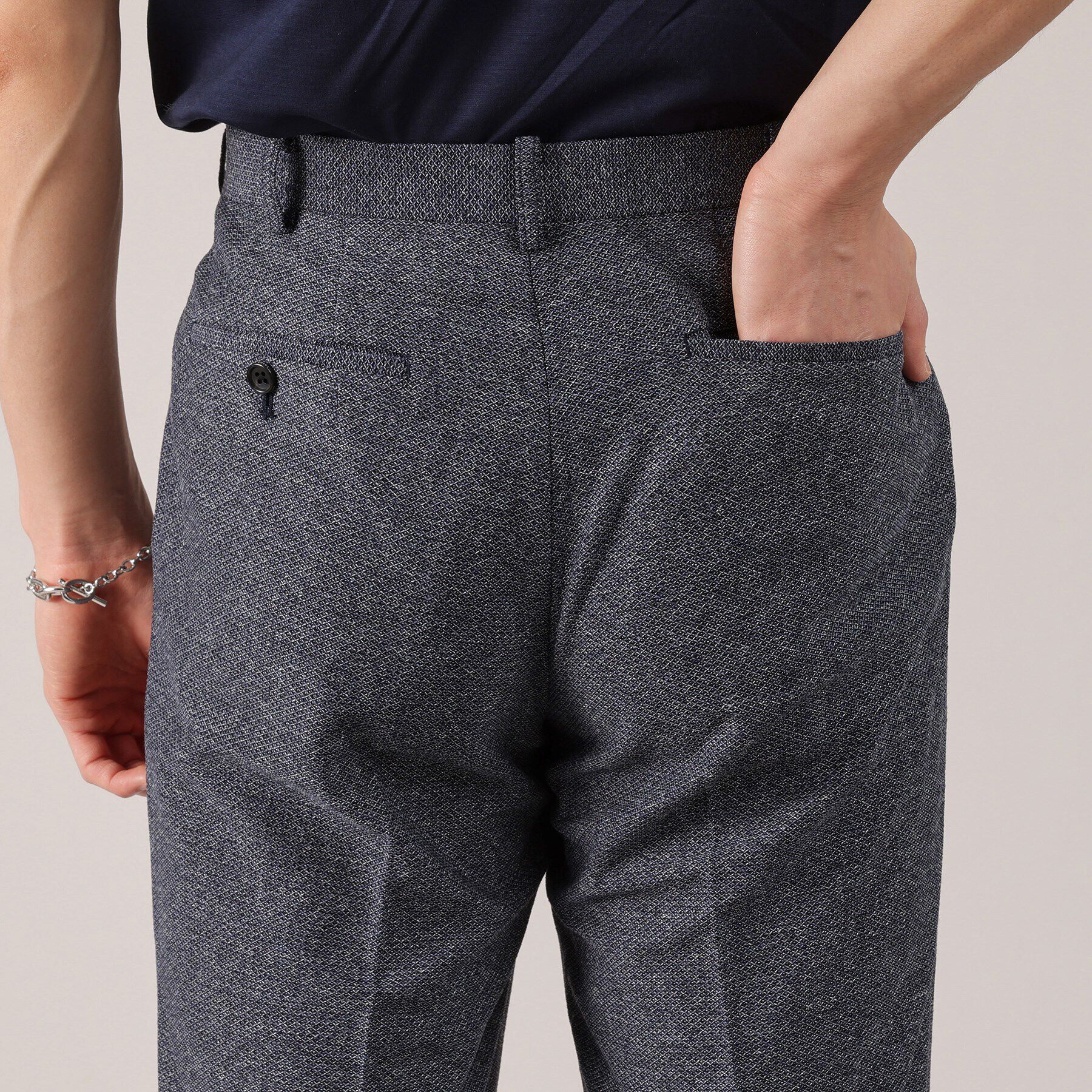 TAKEO KIKUCHI「【抗菌防臭】尾州 リネンブレンド ハニカムメッシュ パンツ」|その他|