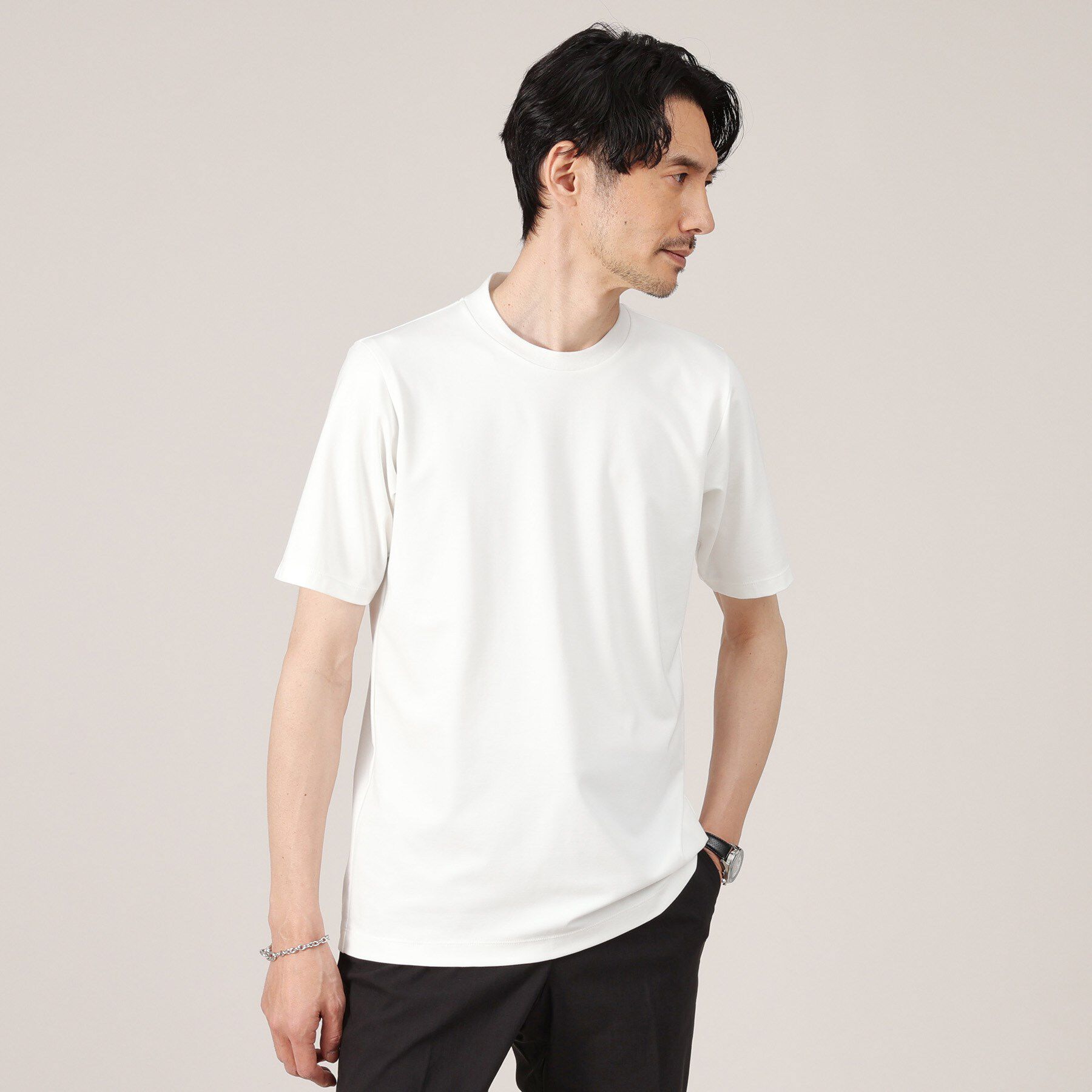 TAKEO KIKUCHI「【接触冷感】テーラード Tシャツ」|Tシャツ・カットソー|