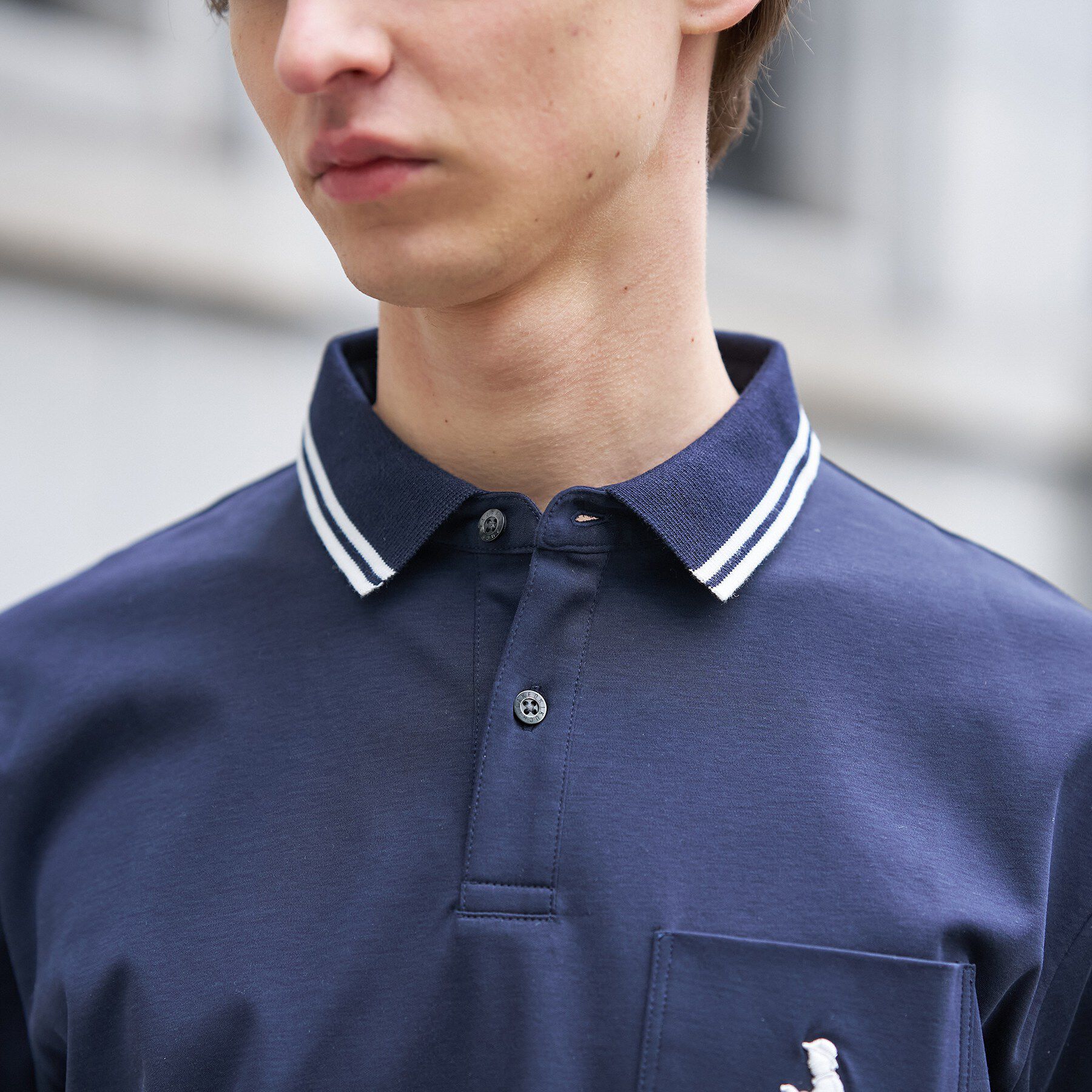TAKEO KIKUCHI「【BOWLER HAT LABEL】アイスクリアコットン ボーラーハットウォーカー ポロシャツ」|ポロシャツ|