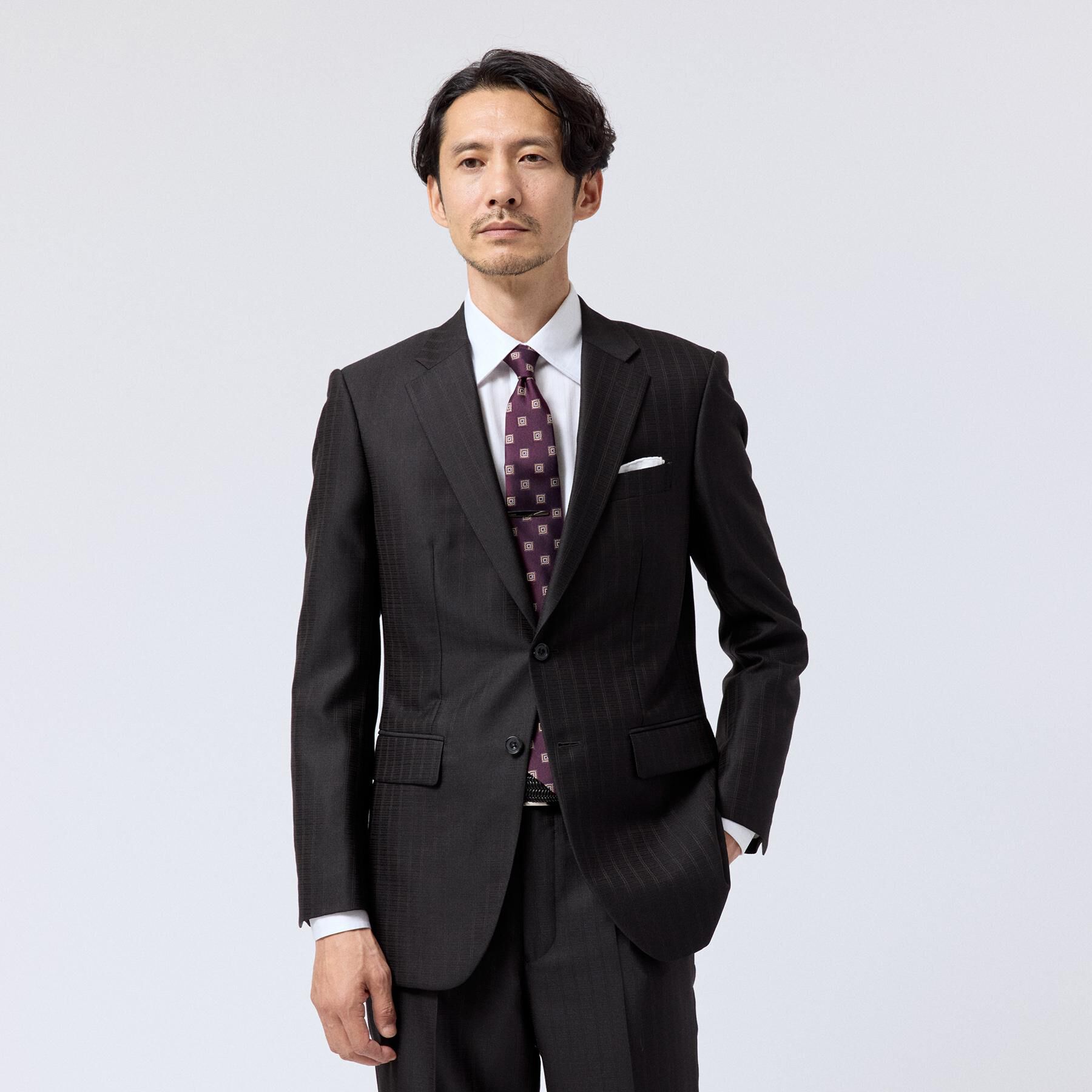 TAKEO KIKUCHI「【日本製】 千本格子 スーツ」|スーツ|