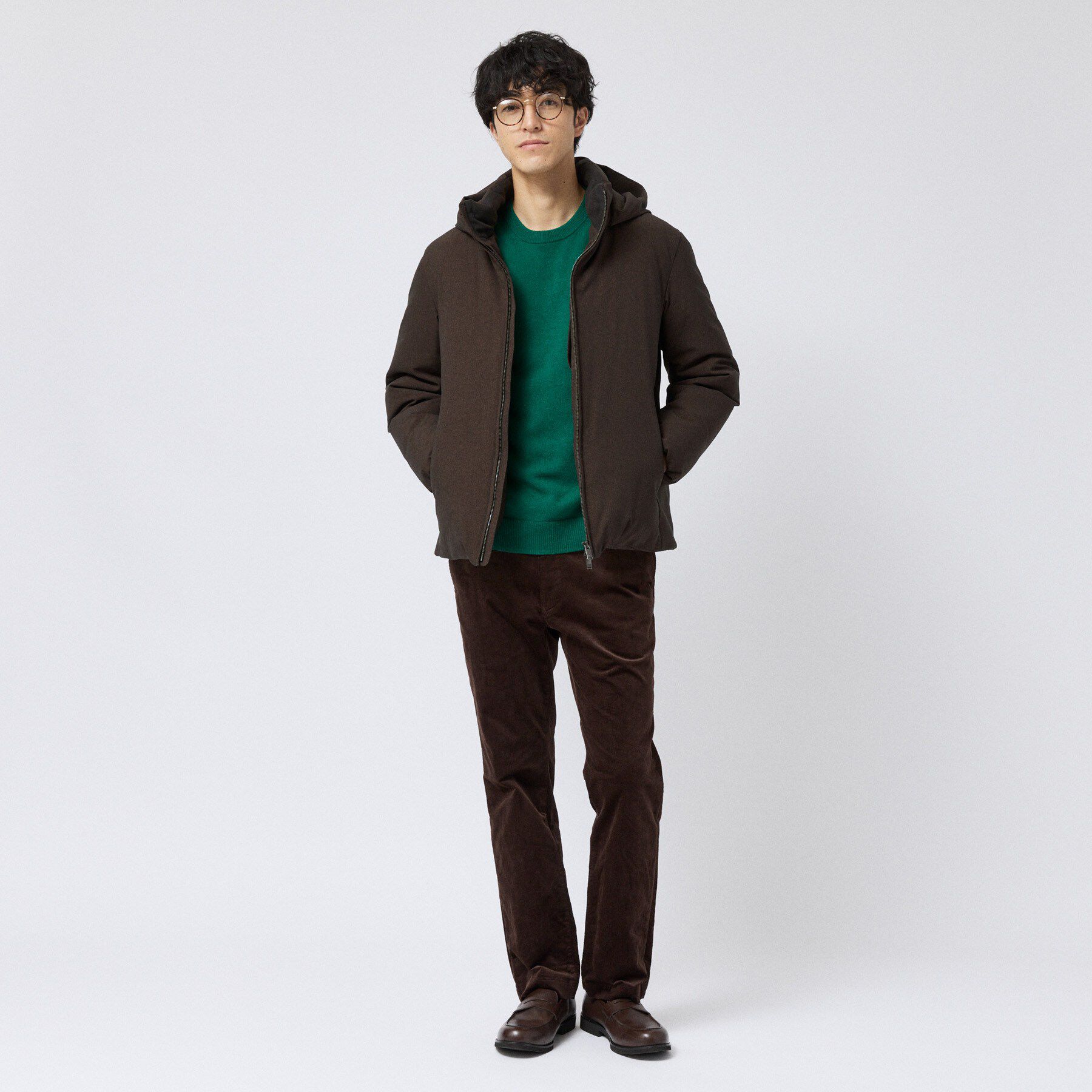 TAKEO KIKUCHI「【Sサイズ～】ノンキルト メランジ ダウン」|ダウン|
