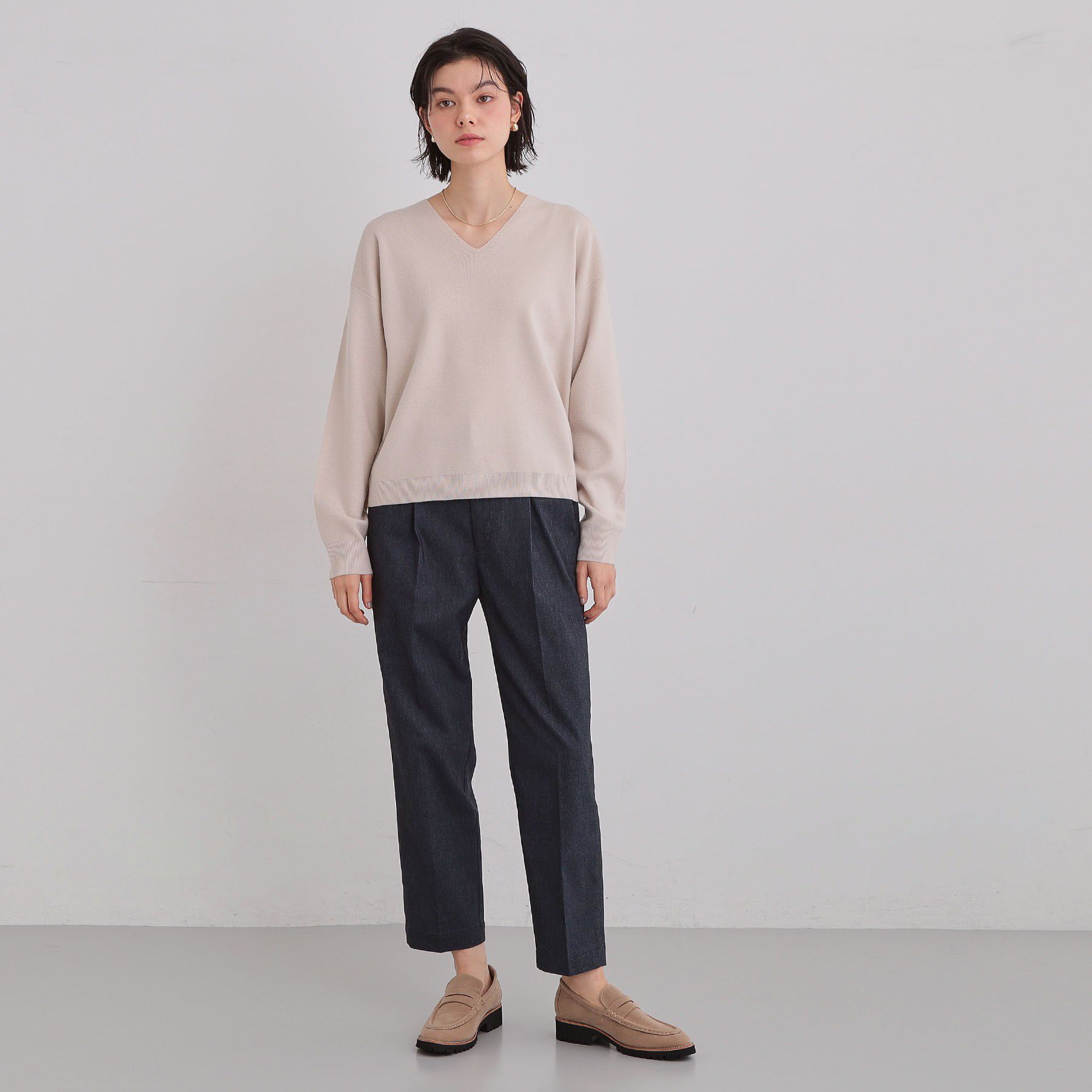 THE SHOP TK「【通勤にもデイリーにも】CAVIAN ベーシックテーパードパンツ/セットアップ可」|その他|