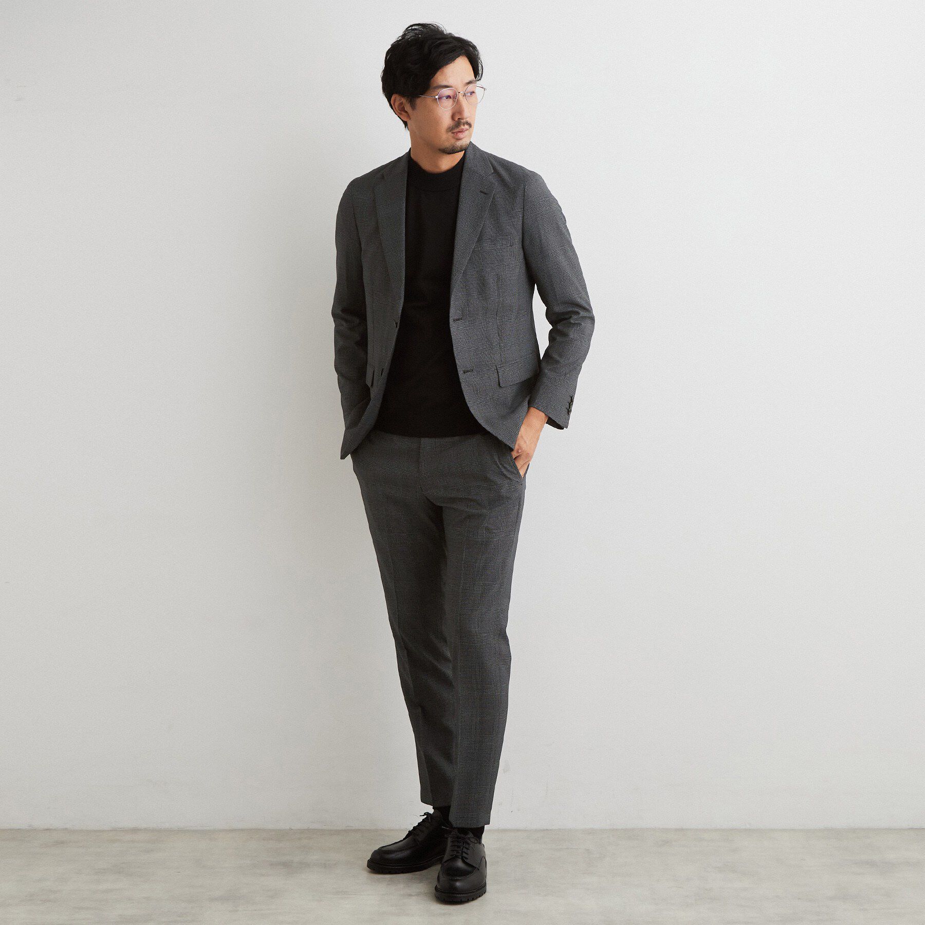 THE SHOP TK「【洗濯機OK/セットアップ可】AVANTグレンチェック ジャケット」|テーラードジャケット|