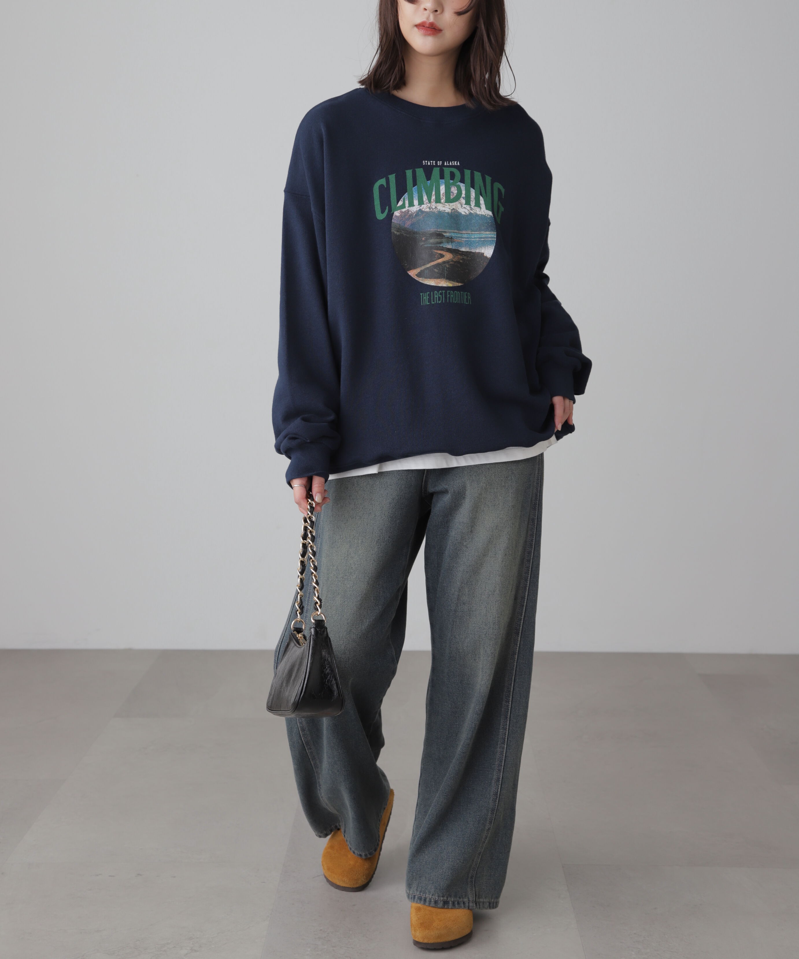  「[XS-Lサイズ展開]サイドパネルヴィンテージライクワイドデニム」|その他|
