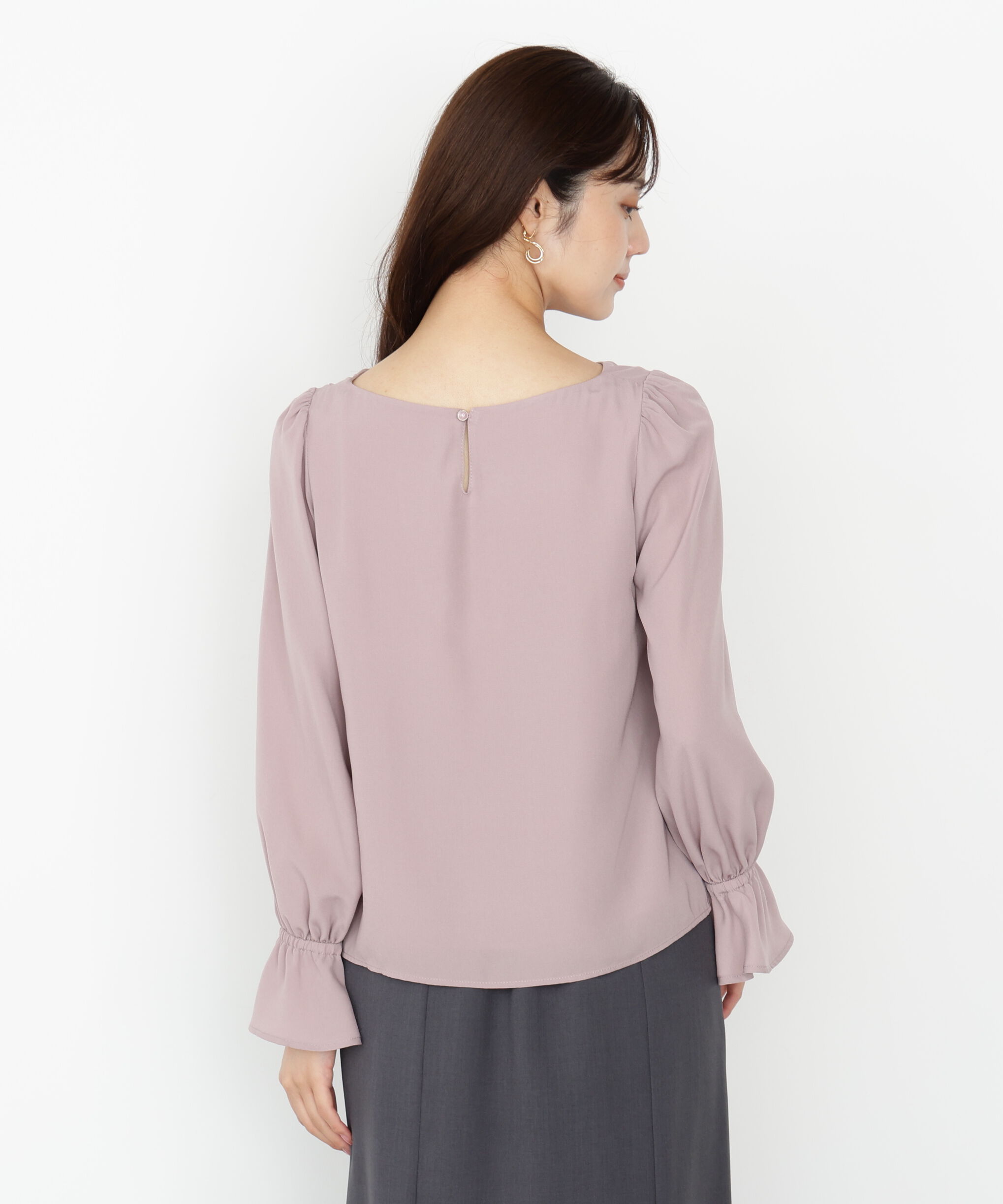 PROPORTION BODY DRESSING「＜ウォッシャブル＞キャンディースリーブニュアンスブラウス 25AW」|シャツ・ブラウス|