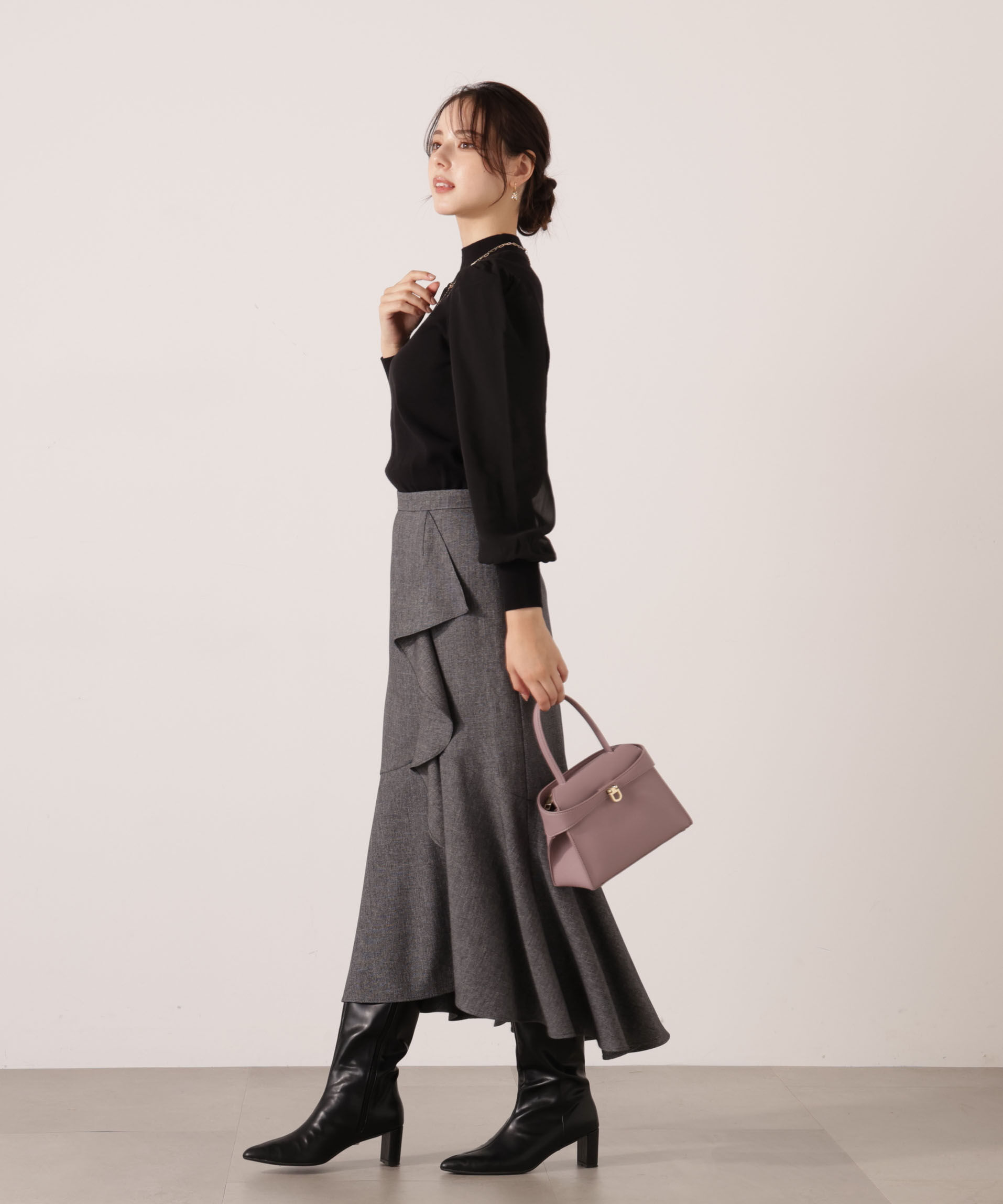 PROPORTION BODY DRESSING「ラッフルディテールスカート　25AW」|スカート|