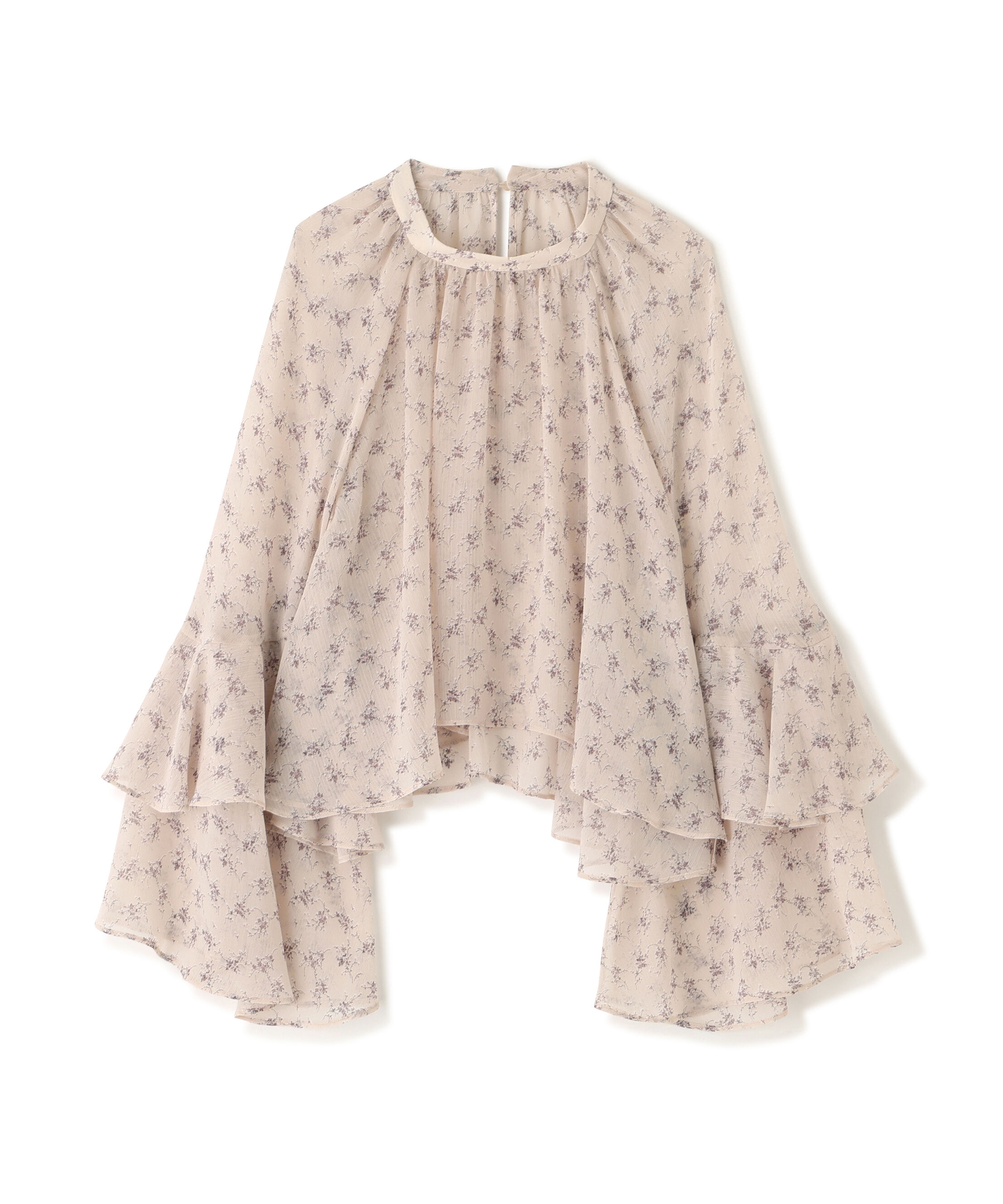 PROPORTION BODY DRESSING「〈a/mie〉ジョーゼットボリュームブラウス　26SS」|シャツ・ブラウス|