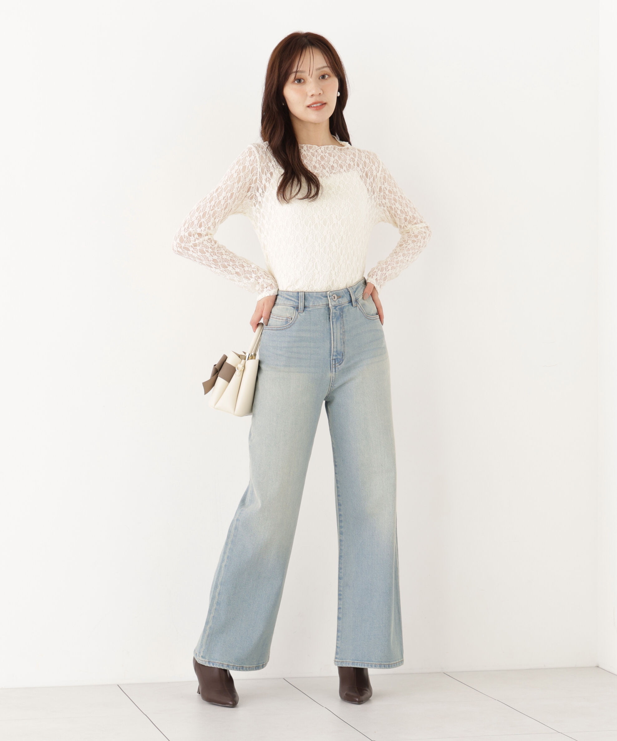  「＜加藤栞さん着用＞〈a/mie〉ワイドデニムパンツ」|その他|
