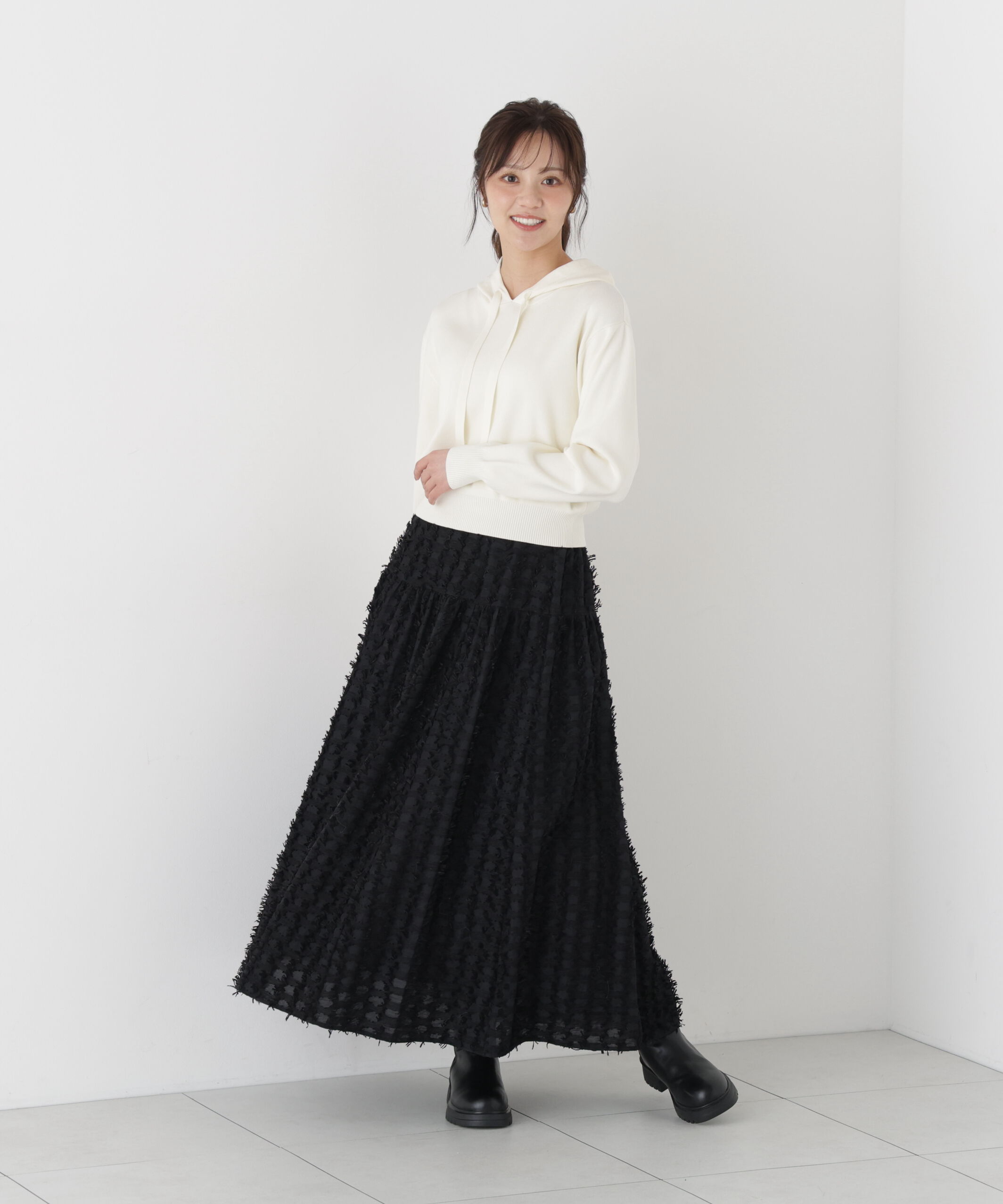 PROPORTION BODY DRESSING「ジャガードフレアスカート」|スカート|